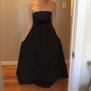 NWT - Zara long black strapless